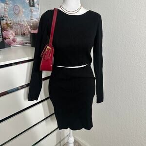 Black wilfred cut out dress